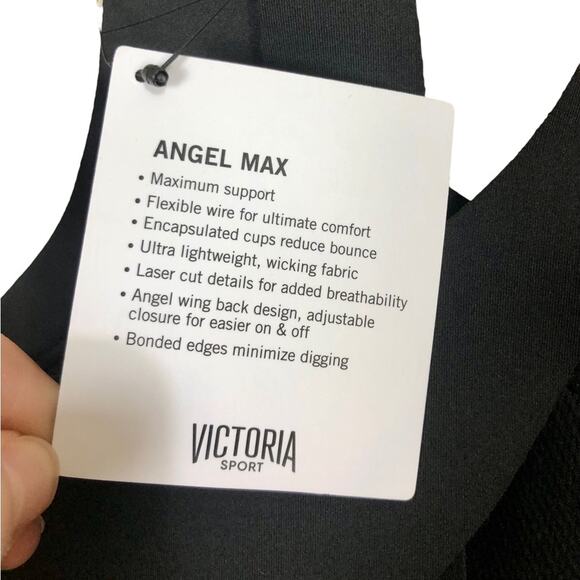 Victoria Sport Angel Max Cut Twist Back Hook Racerback Sports Bra Size 32A - Picture 3 of 7